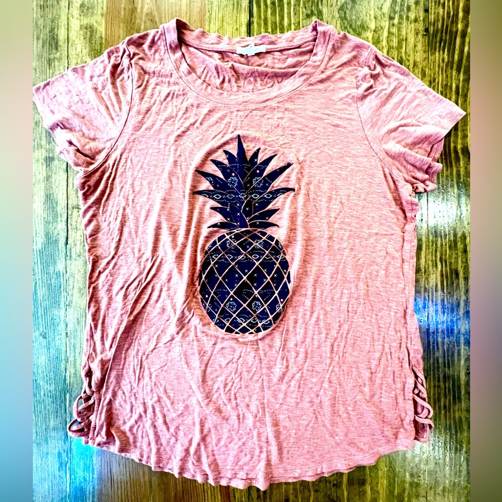 Maurice’s Women’s Short Sleeve Pineapple Top